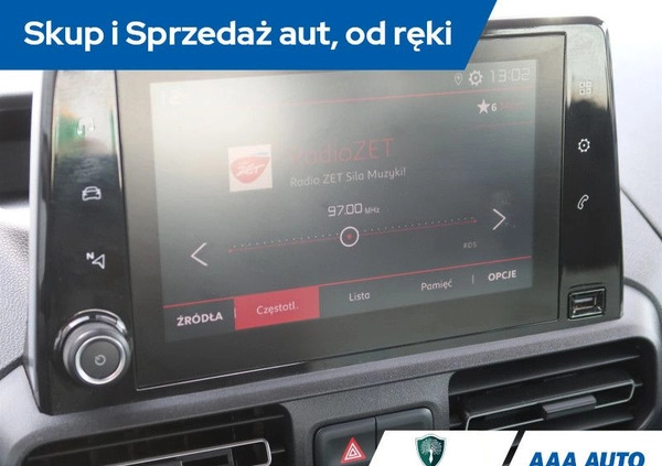 Citroen Berlingo cena 67000 przebieg: 70668, rok produkcji 2019 z Krajenka małe 121